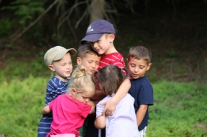 Cousin Kid Group Hug